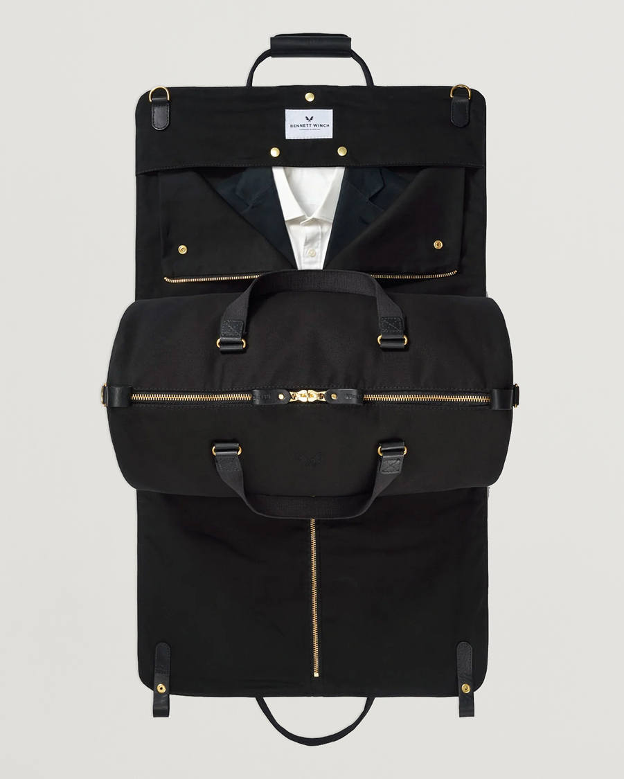 Herre | Tasker | Bennett Winch | Canvas Suit Carrier Holdall Black