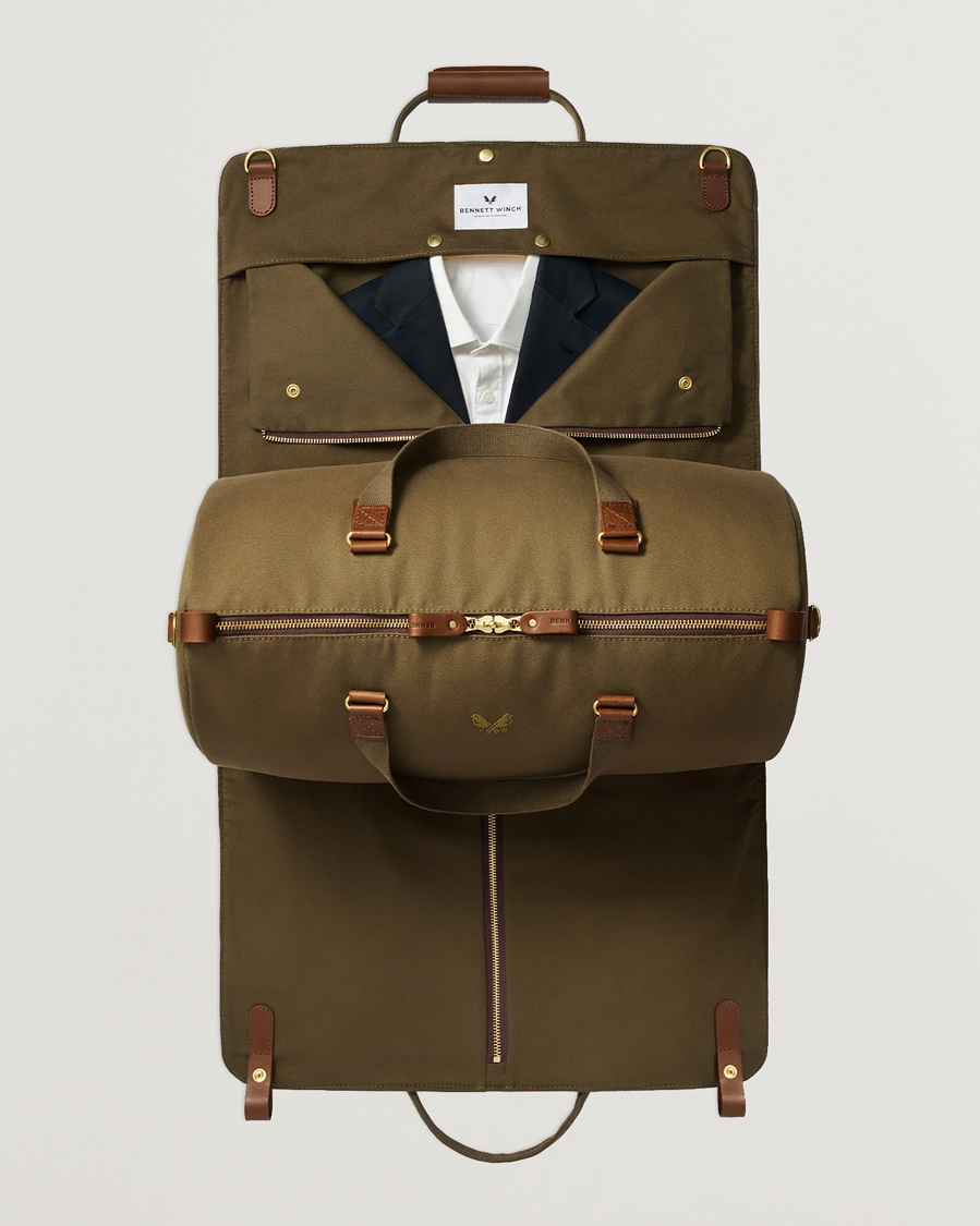 Herre | Tasker | Bennett Winch | Canvas Suit Carrier Holdall Olive