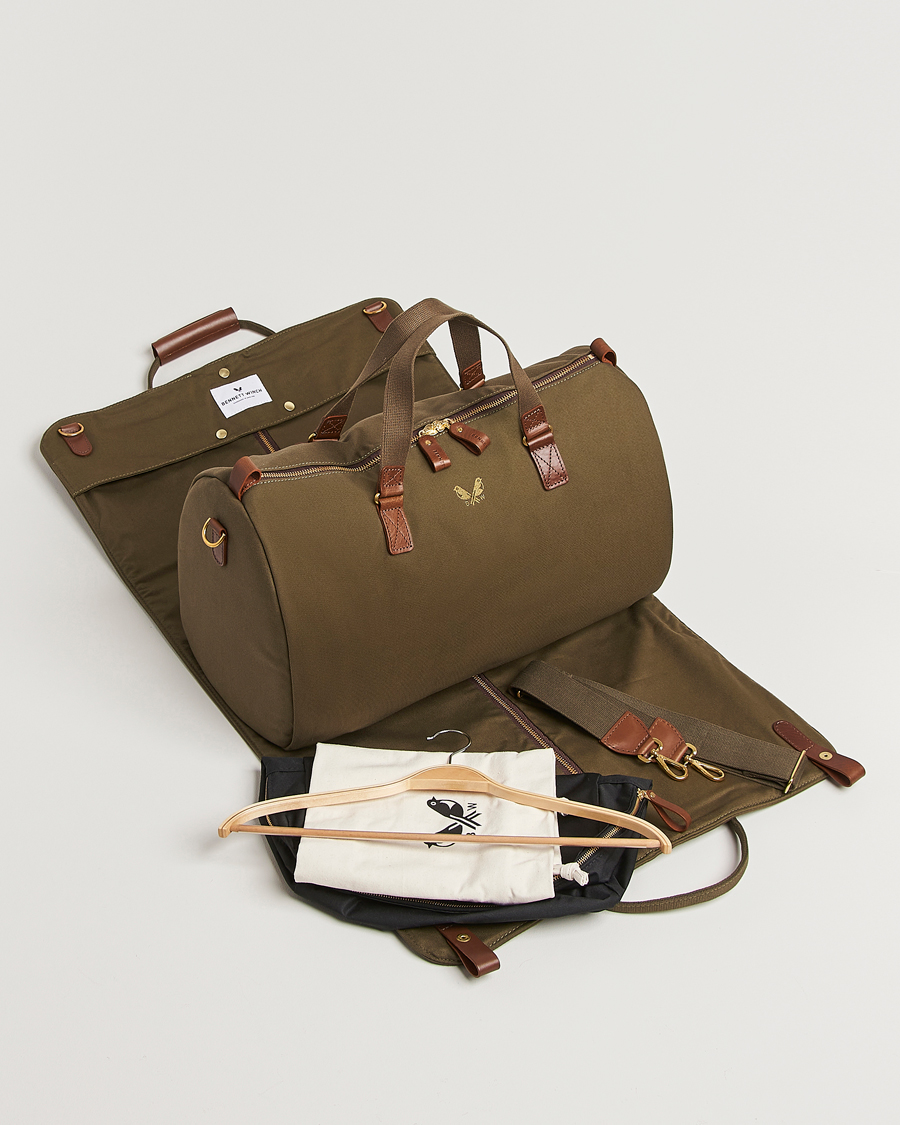 Herre | Tasker | Bennett Winch | Canvas Suit Carrier Holdall Olive