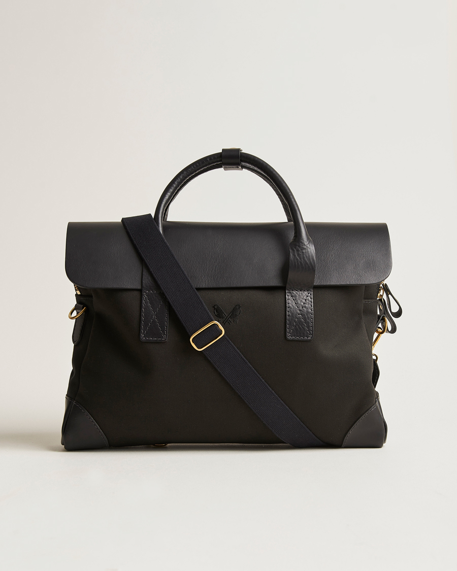 Herre | Tasker | Bennett Winch | Canvas Briefcase Black