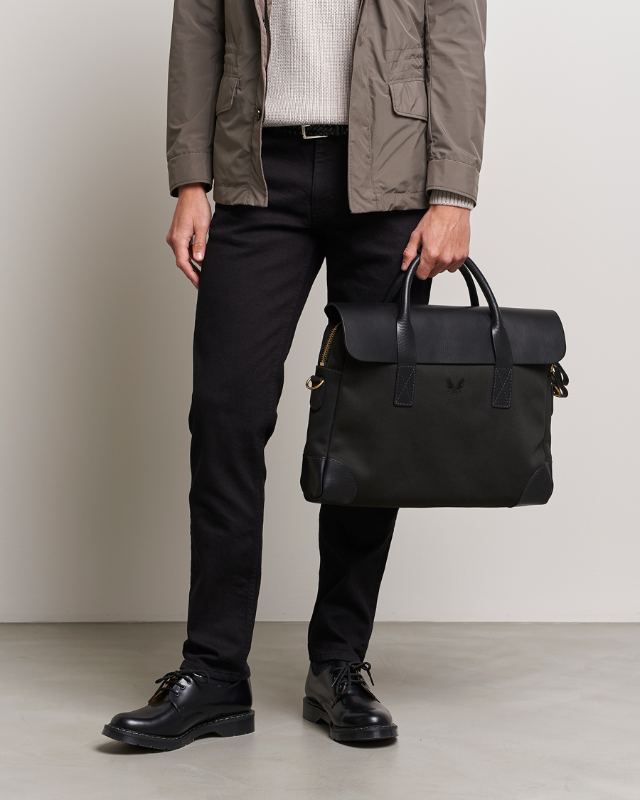 Herre | Computertasker | Bennett Winch | Canvas Briefcase Black