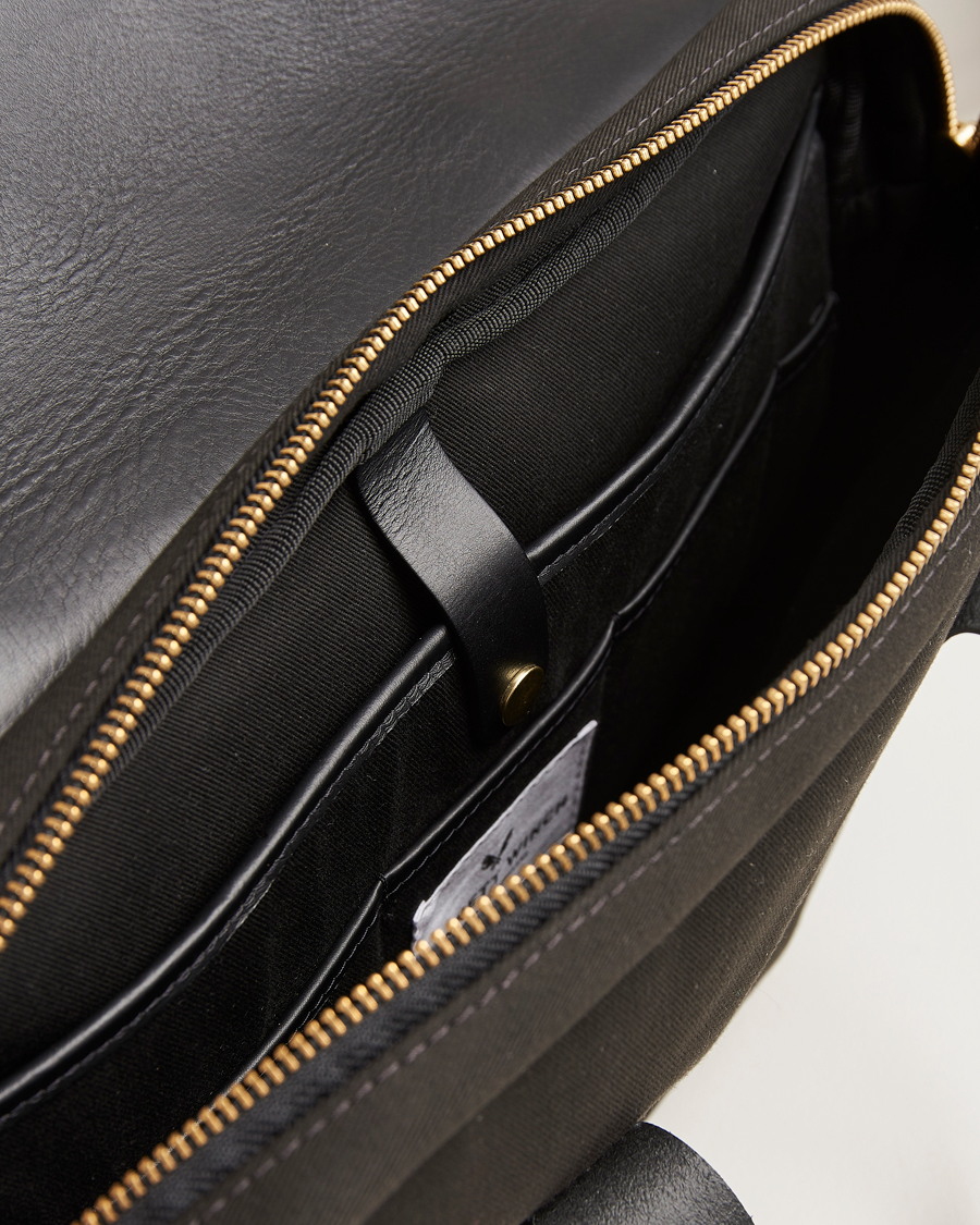 Herre | Tasker | Bennett Winch | Canvas Briefcase Black