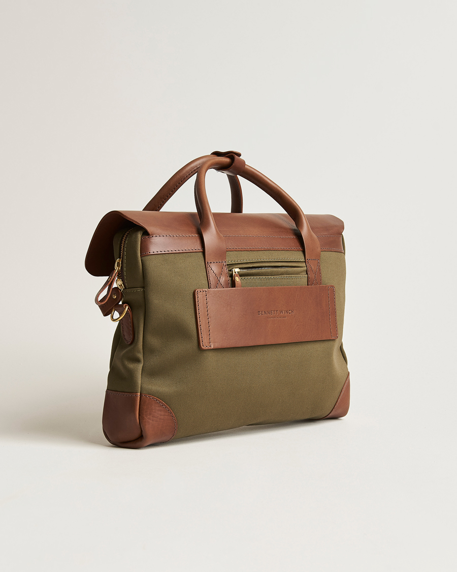 Herre | Tasker | Bennett Winch | Canvas Briefcase Olive