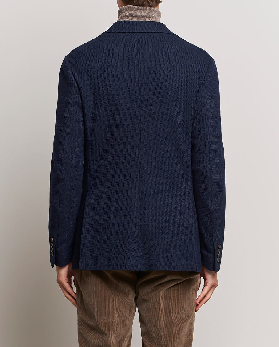 Herre | Blazere & jakker | Canali | Structured Wool Jersey Jacket Navy