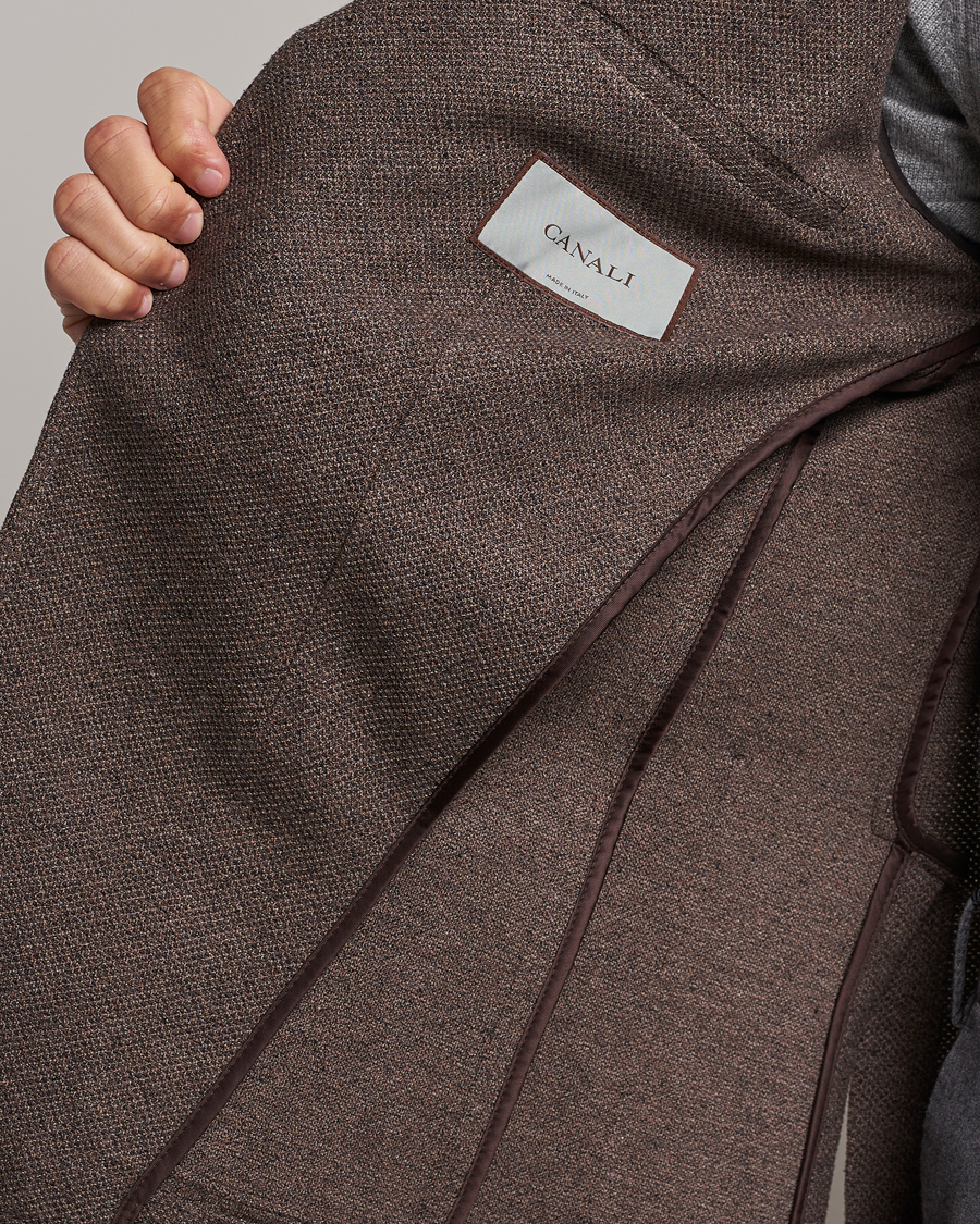 Herre | Blazere & jakker | Canali | Structured Wool Jersey Jacket Beige
