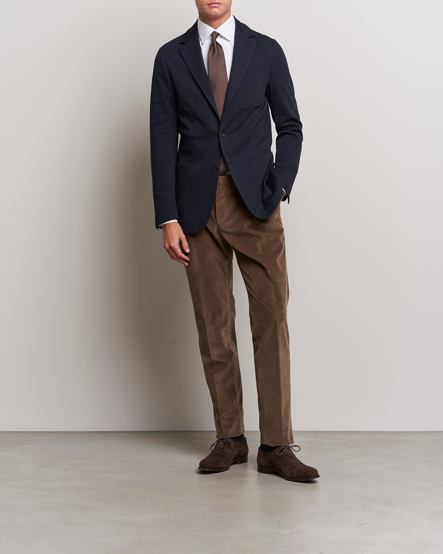 Herre | Blazere & jakker | Canali | Jersey Stretch Jacket Navy