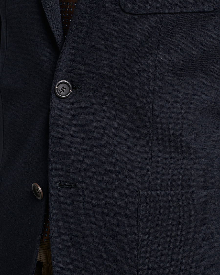 Herre | Blazere & jakker | Canali | Jersey Stretch Jacket Navy