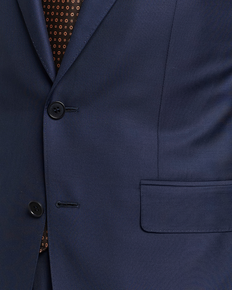 Herre | Jakkesæt | Canali | Super 130s Wool Capri Suit Dark Blue