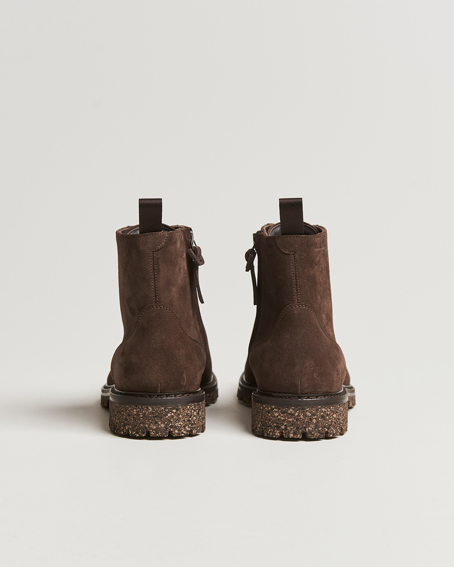 Herre | Canali Lace Up Winter Boot Dark Brown Suede | Canali | Lace Up Winter Boot Dark Brown Suede