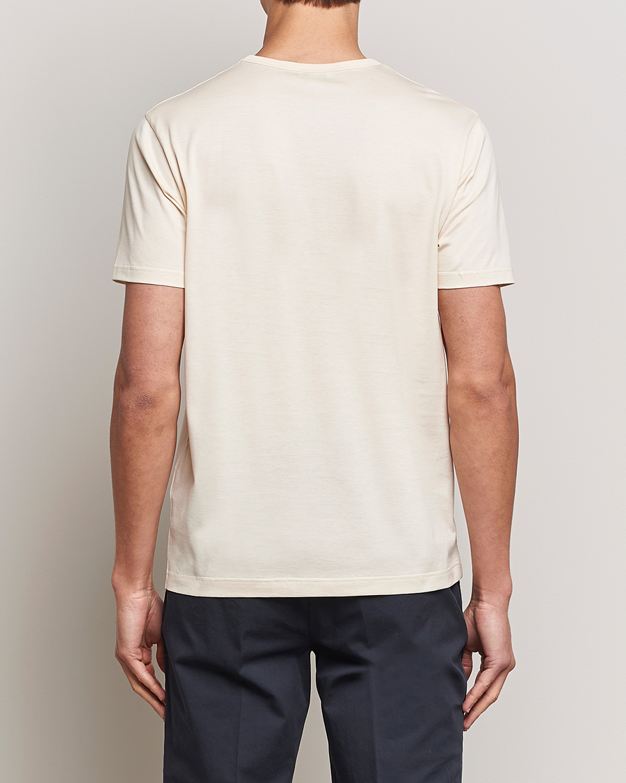 Herre | T-Shirts | Sunspel | Crew Neck Q82 Cotton T-Shirt Undyed