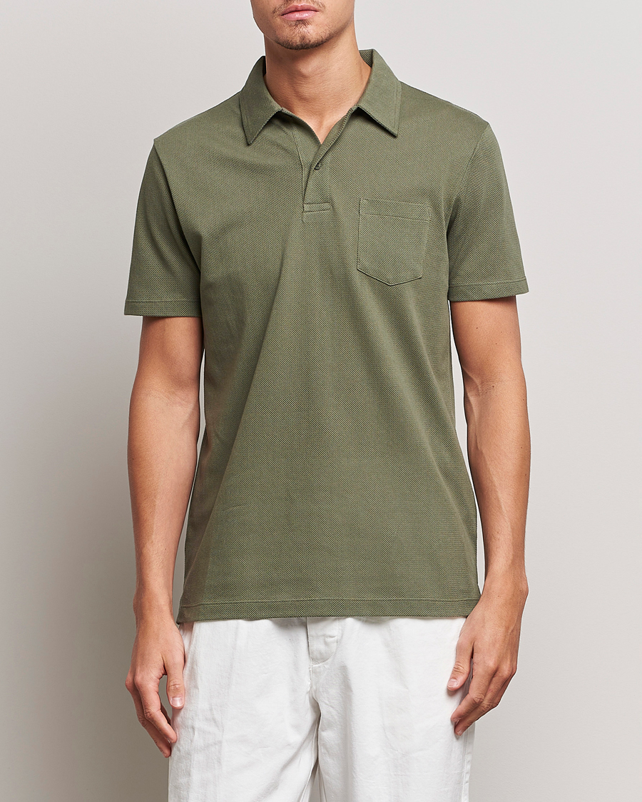 Herre | Polotrøjer | Sunspel | Riviera Polo Shirt Hunter Green