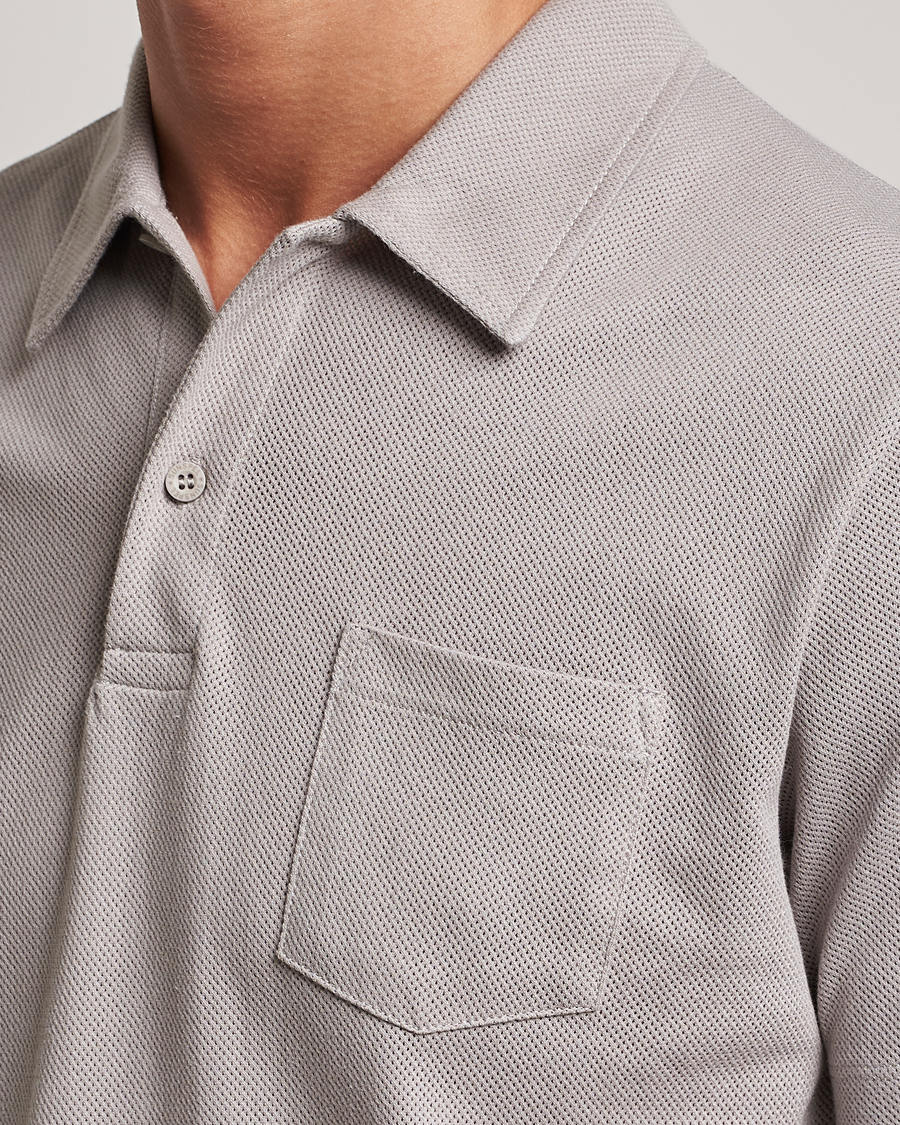 Herre | Polotrøjer | Sunspel | Riviera Polo Shirt Mid Grey