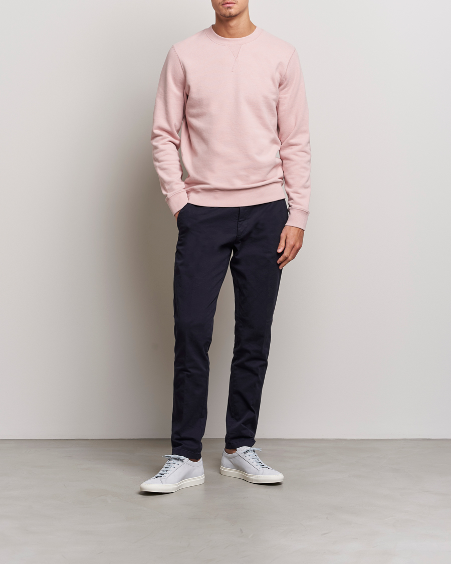 Herre | Trøjer | Sunspel | Loopback Sweatshirt Shell Pink