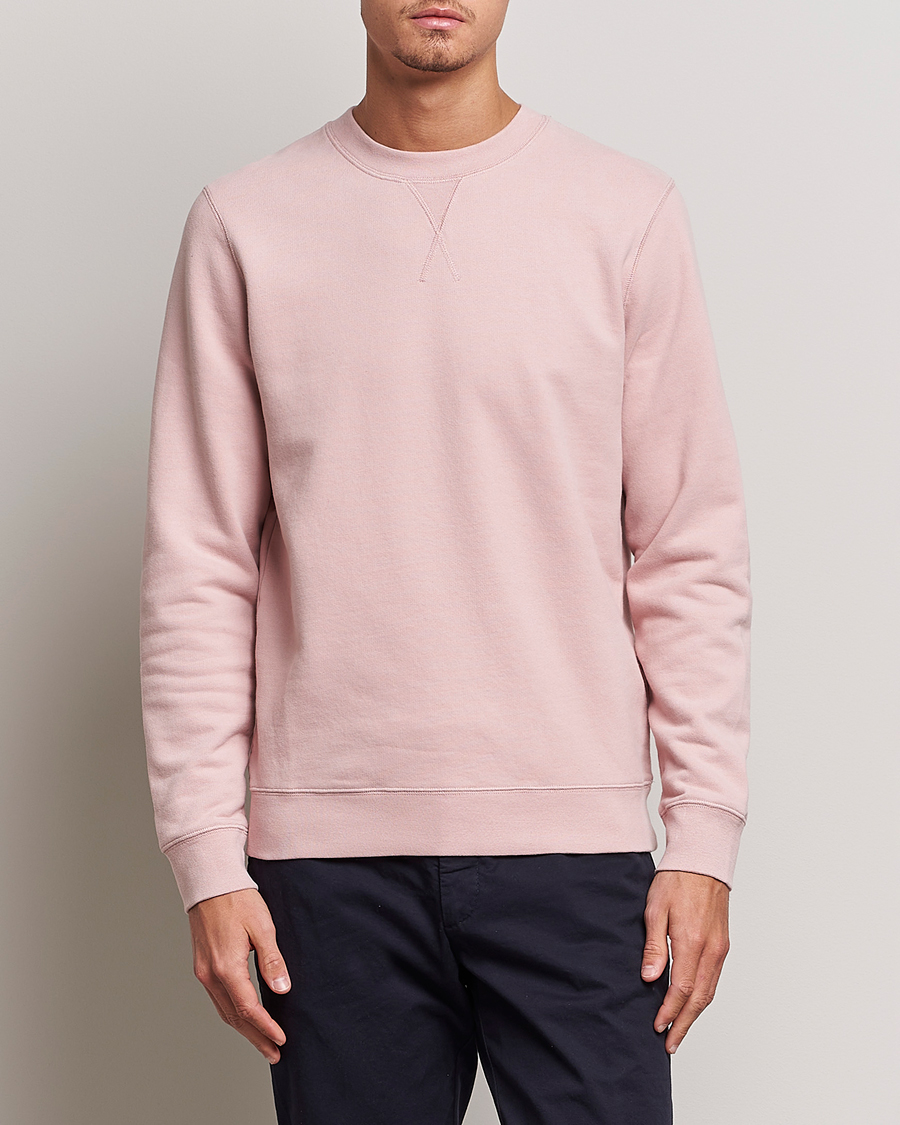 Herre | Trøjer | Sunspel | Loopback Sweatshirt Shell Pink
