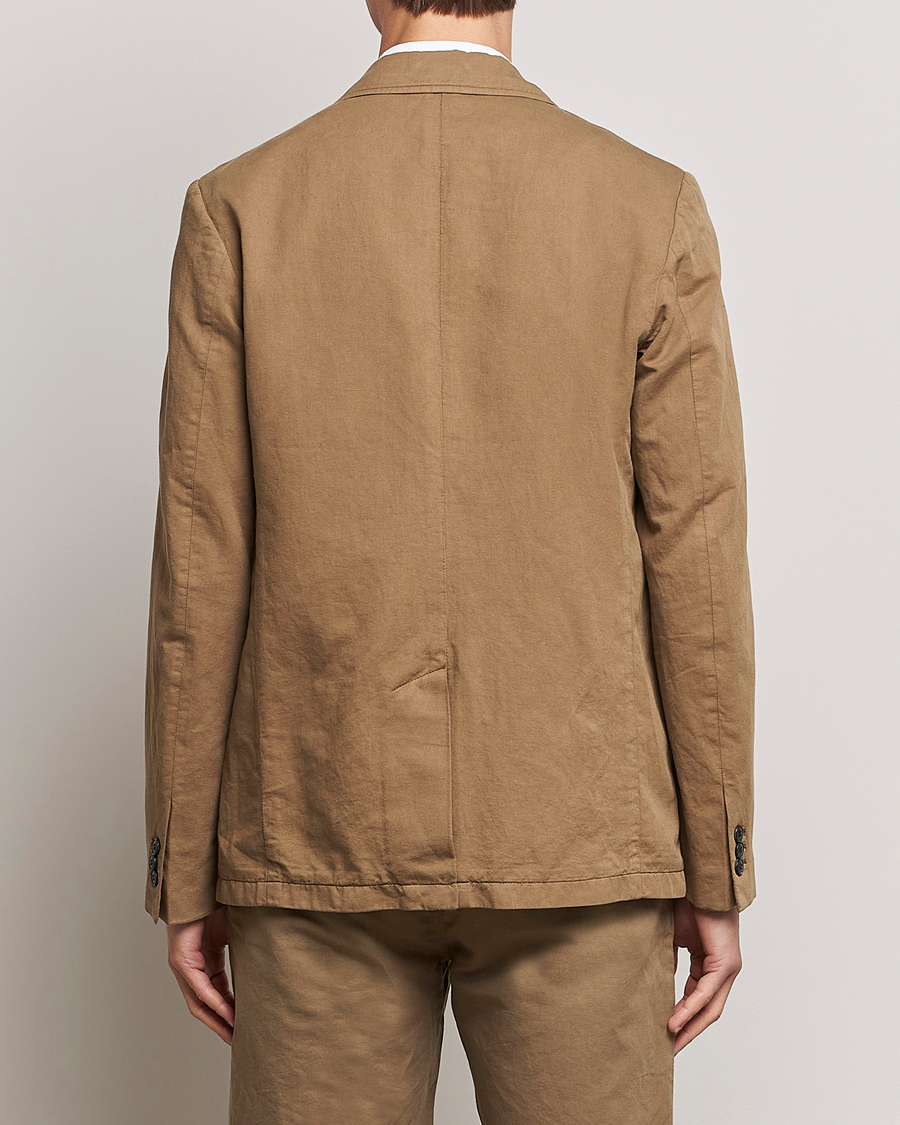 Herre | Blazere & jakker | Sunspel | Unconstructed Cotton/Linen Blazer Dark Tan