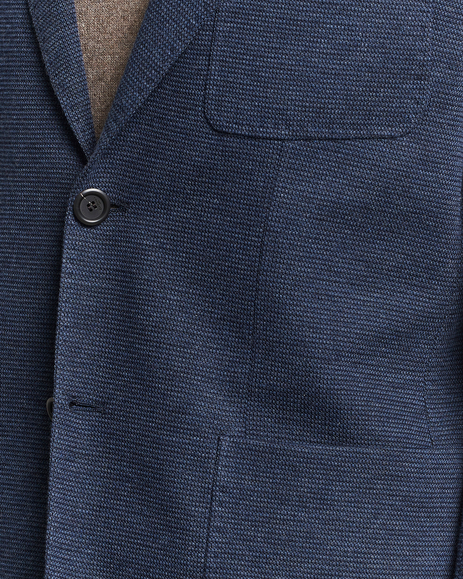 Herre | Blazere & jakker | Canali | Structured Jersey Jacket Blue