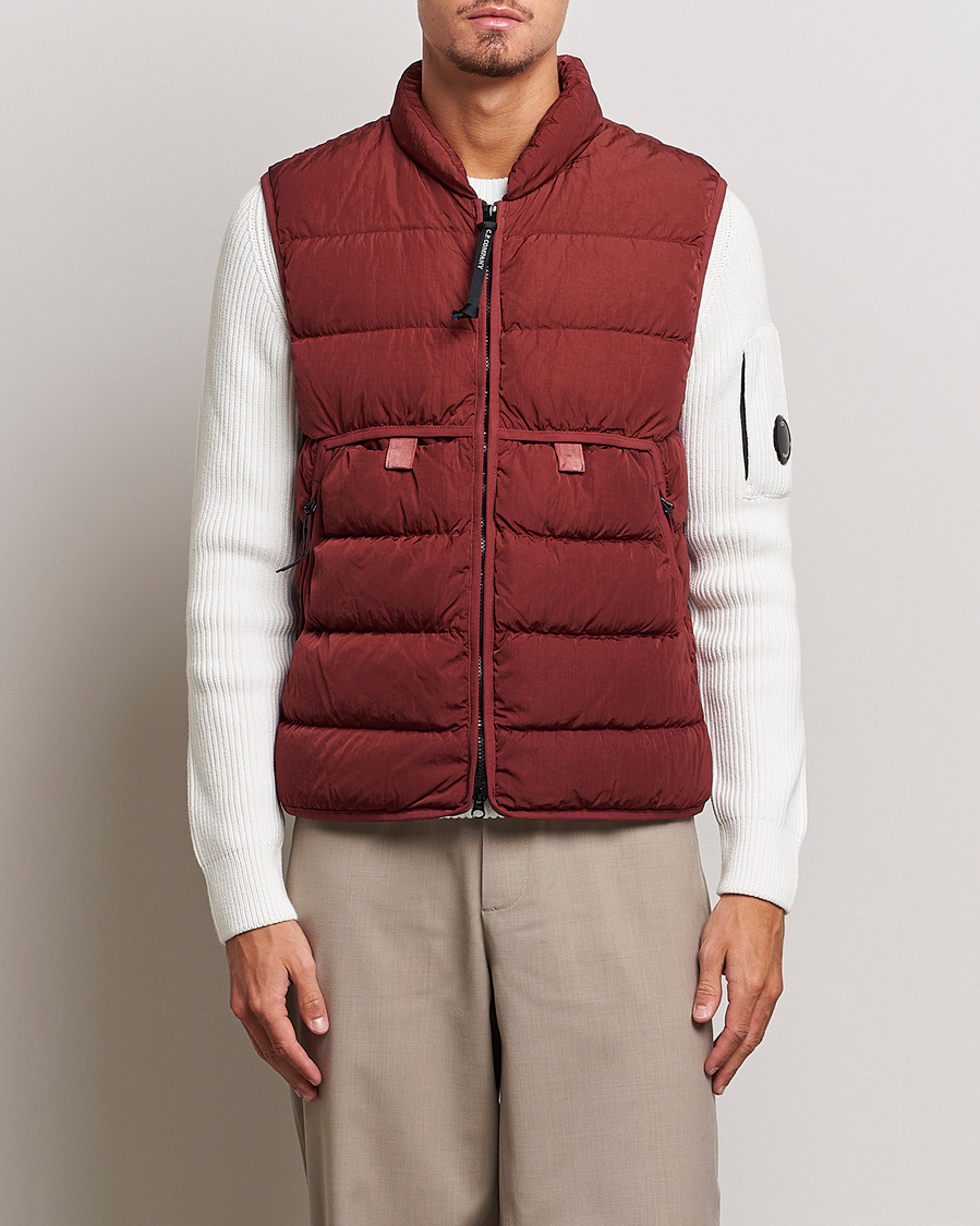 Herre | Jakker | C.P. Company | Eco-Chrome R Lightweight Down Vest Wine