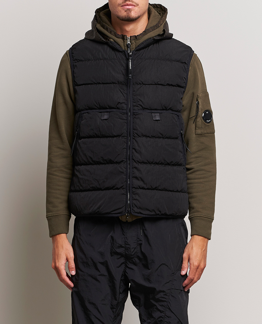 Herre | Moderne jakker | C.P. Company | Eco-Chrome R Lightweight Down Vest Black