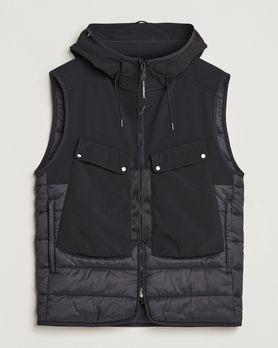 Herre | Moderne jakker | C.P. Company | CP Shell - R Mixed Goggle Vest Black