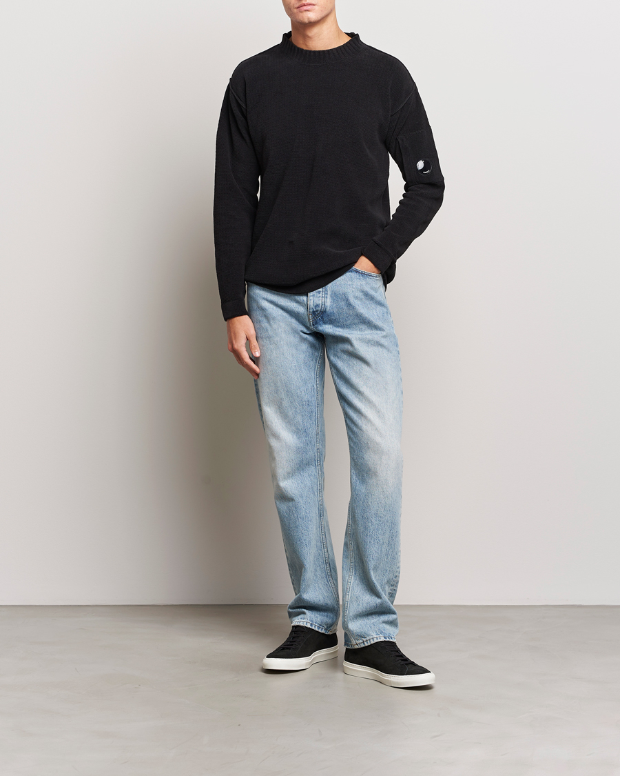 Herre | Trøjer | C.P. Company | Chenille Cotton Crewneck Black