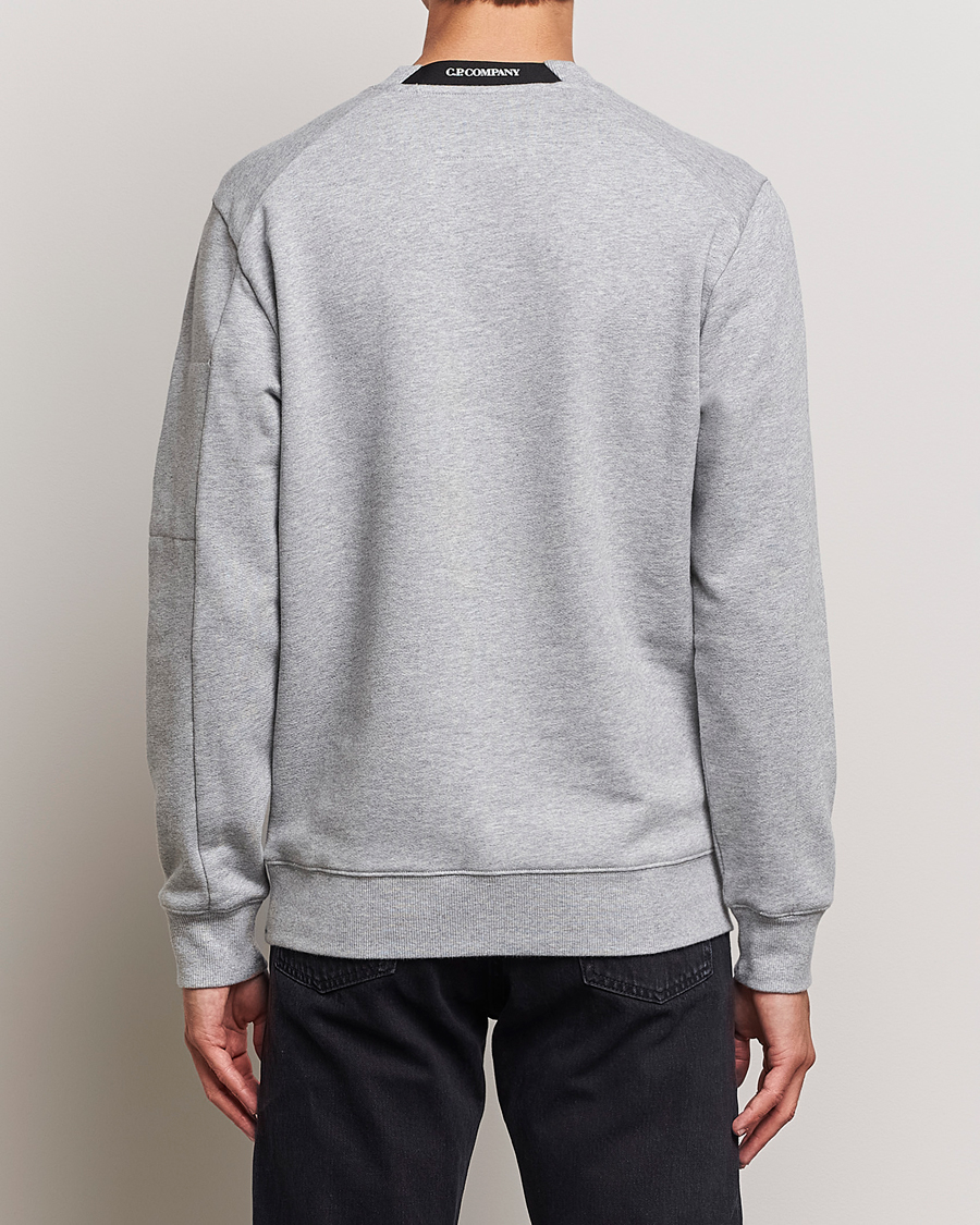 Herre | Trøjer | C.P. Company | Diagonal Raised Fleece Lens Sweatshirt Grey Melange