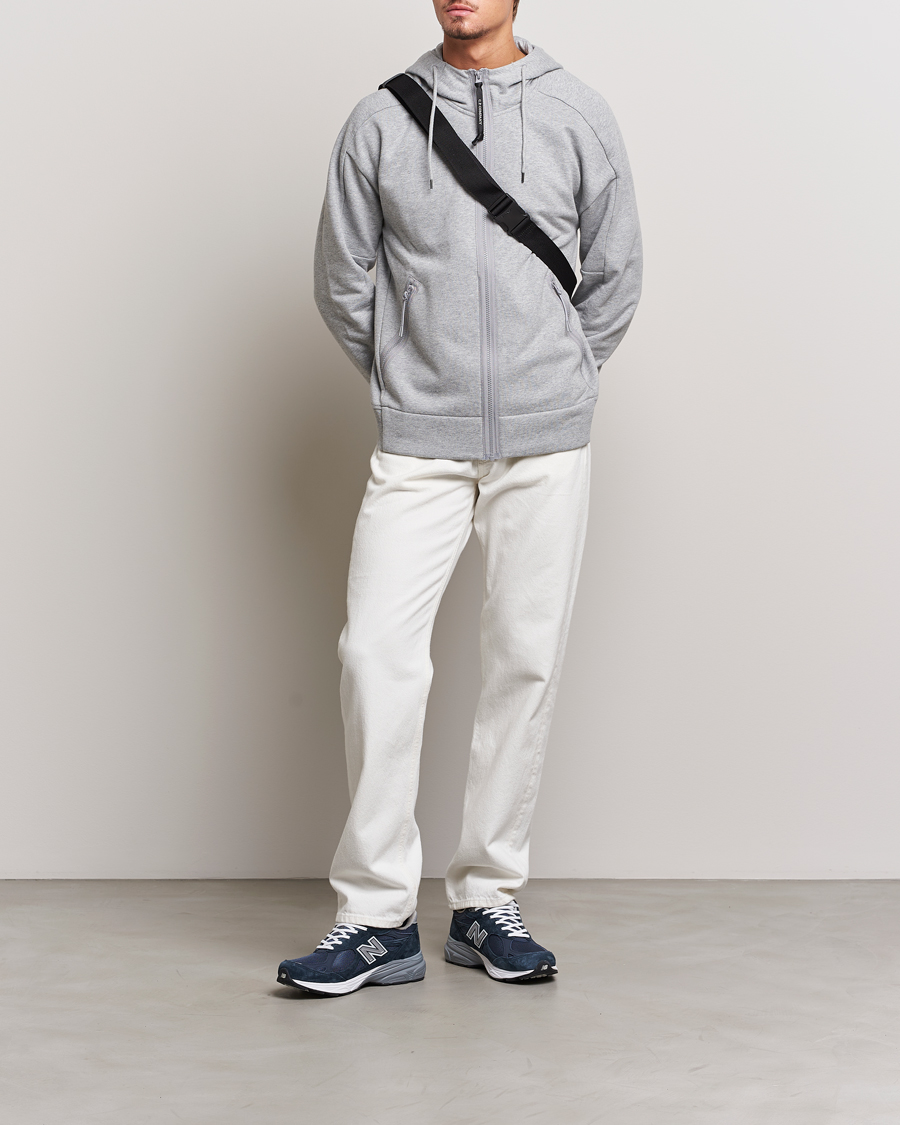 Herre | Trøjer | C.P. Company | Diagonal Raised Fleece Full Zip Goggle Hoodie Grey