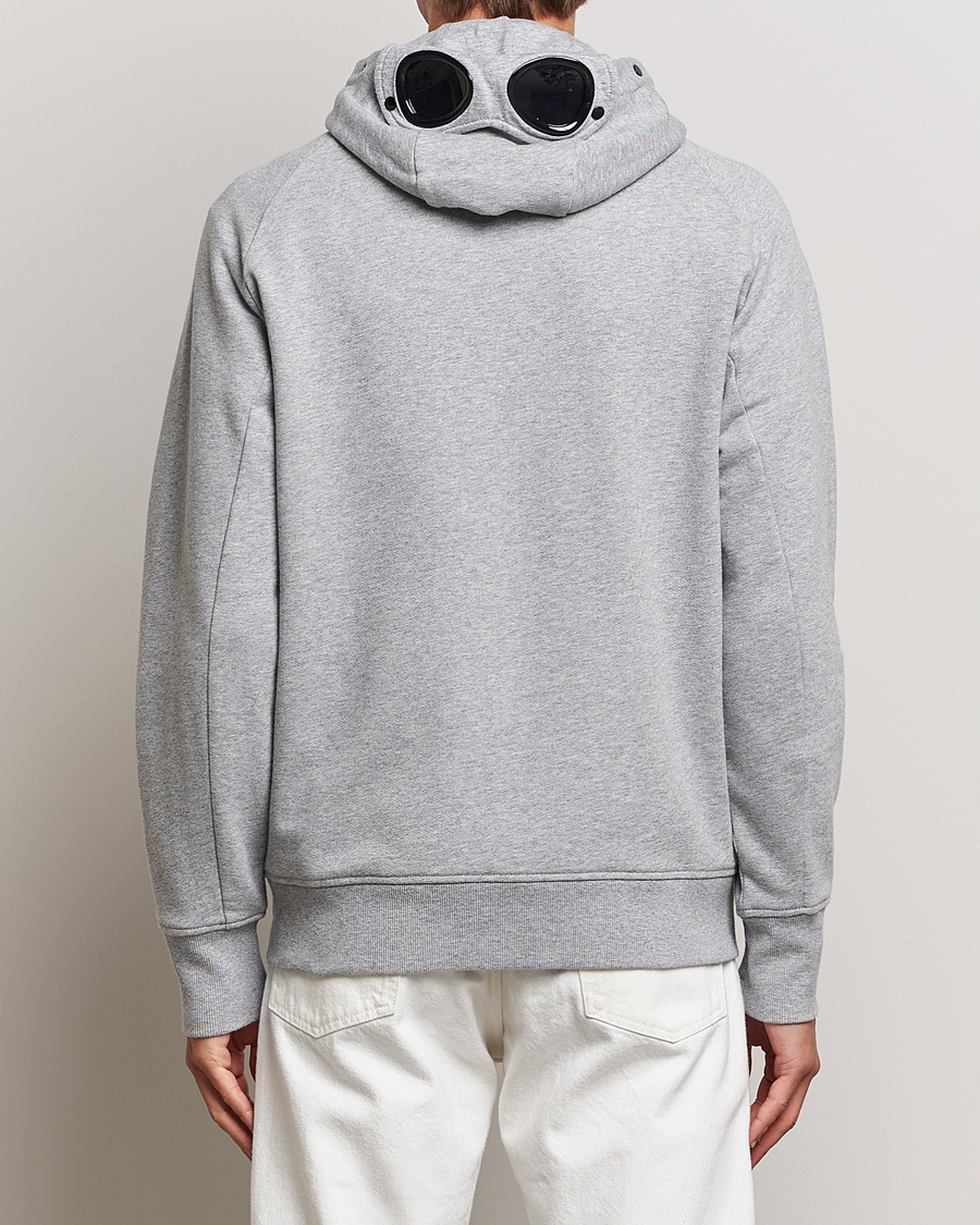 Herre | Trøjer | C.P. Company | Diagonal Raised Fleece Full Zip Goggle Hoodie Grey