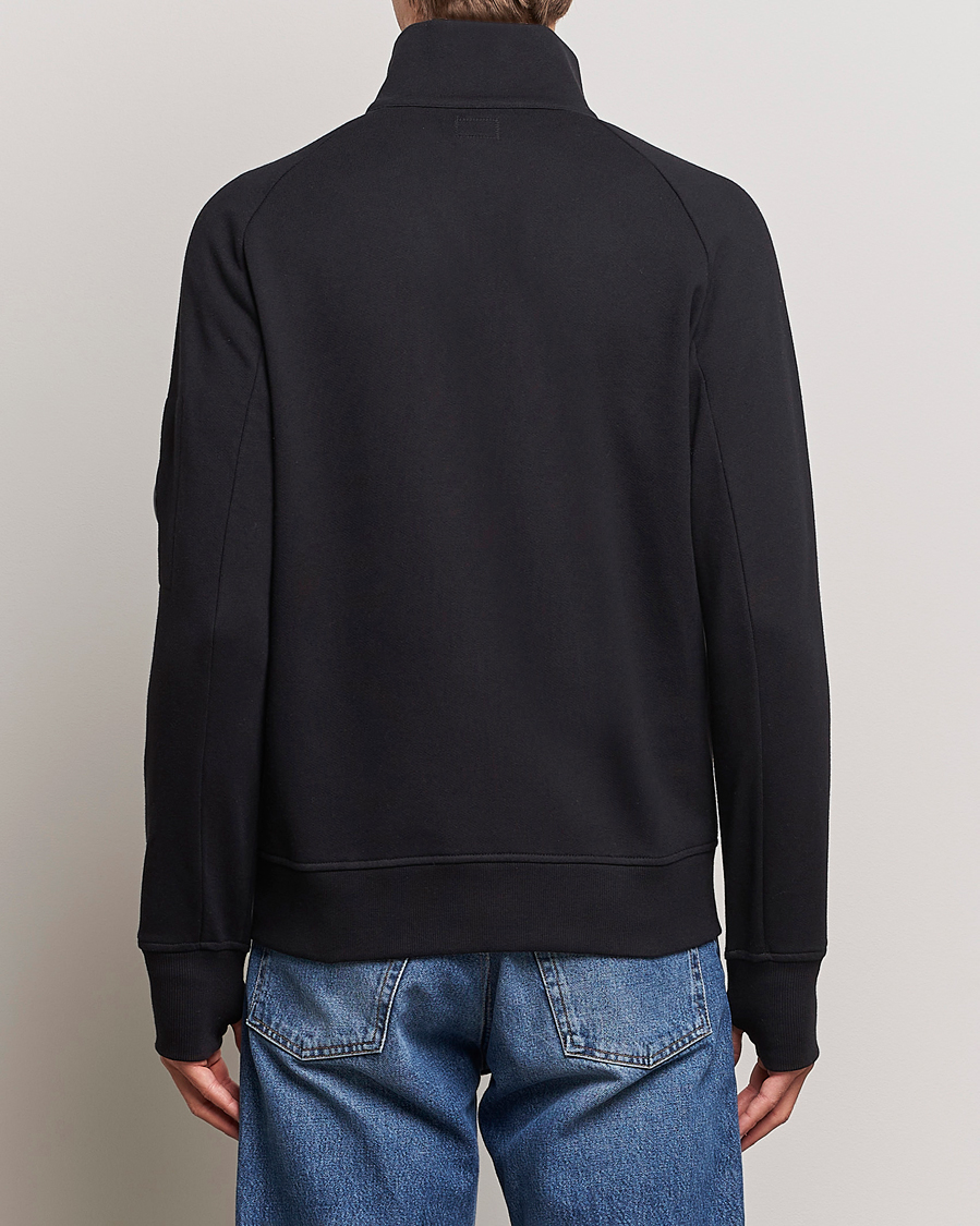 Herre | Trøjer | C.P. Company | Diagonal Raised Fleece Full Zip Lens Sweatshirt Black