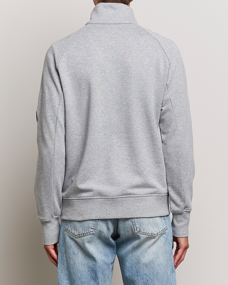 Herre | 20% udsalg | C.P. Company | Diagonal Raised Fleece Full Zip Lens Sweatshirt Grey