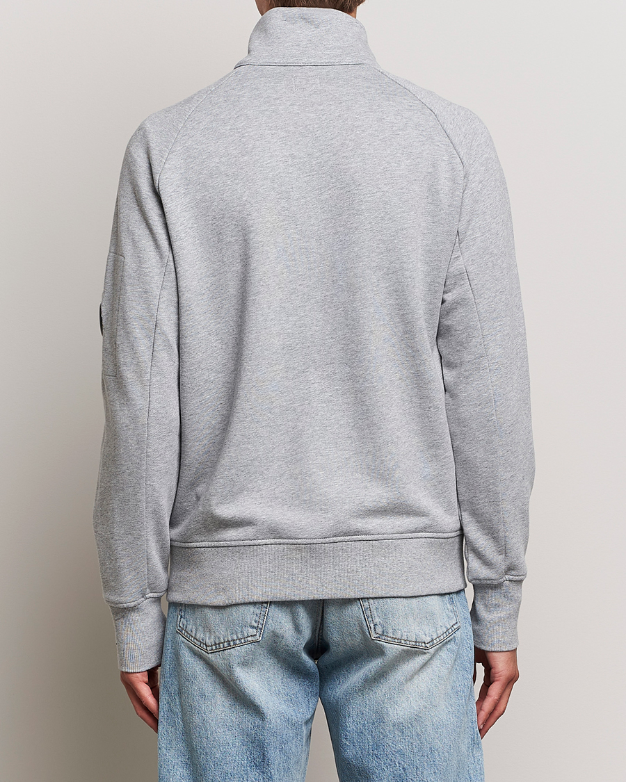 Herre | Udsalg tøj | C.P. Company | Diagonal Raised Fleece Full Zip Lens Sweatshirt Grey