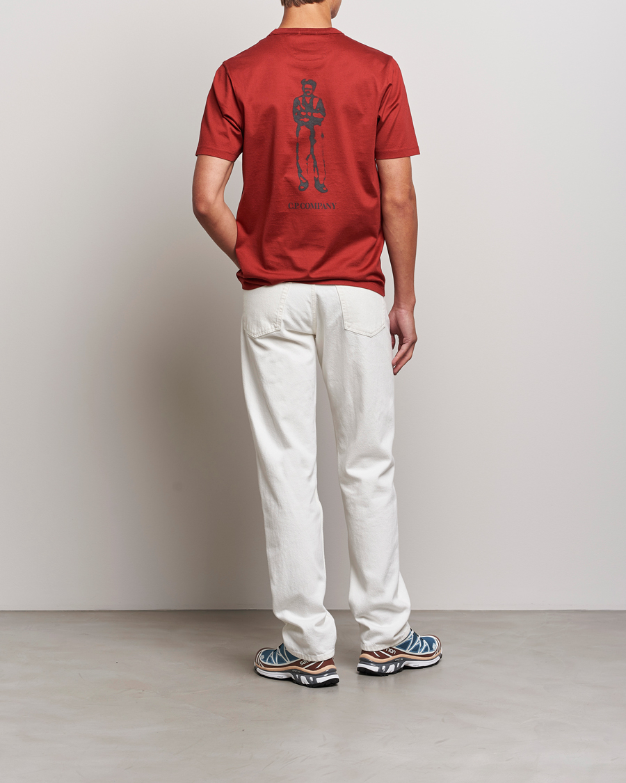 Herre | T-Shirts | C.P. Company | Mercerized Jersey Logo T-Shirt Wine