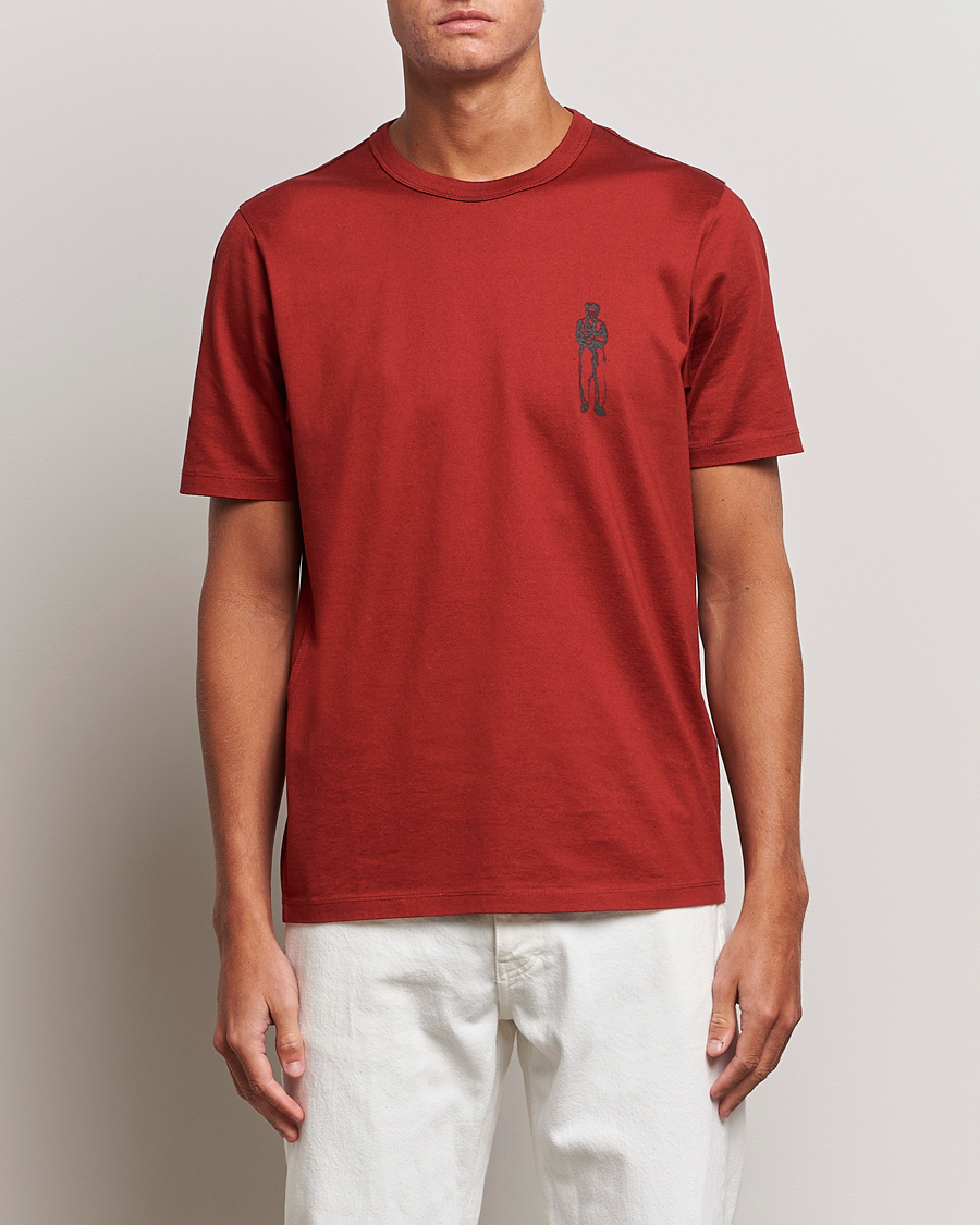 Herre | T-Shirts | C.P. Company | Mercerized Jersey Logo T-Shirt Wine