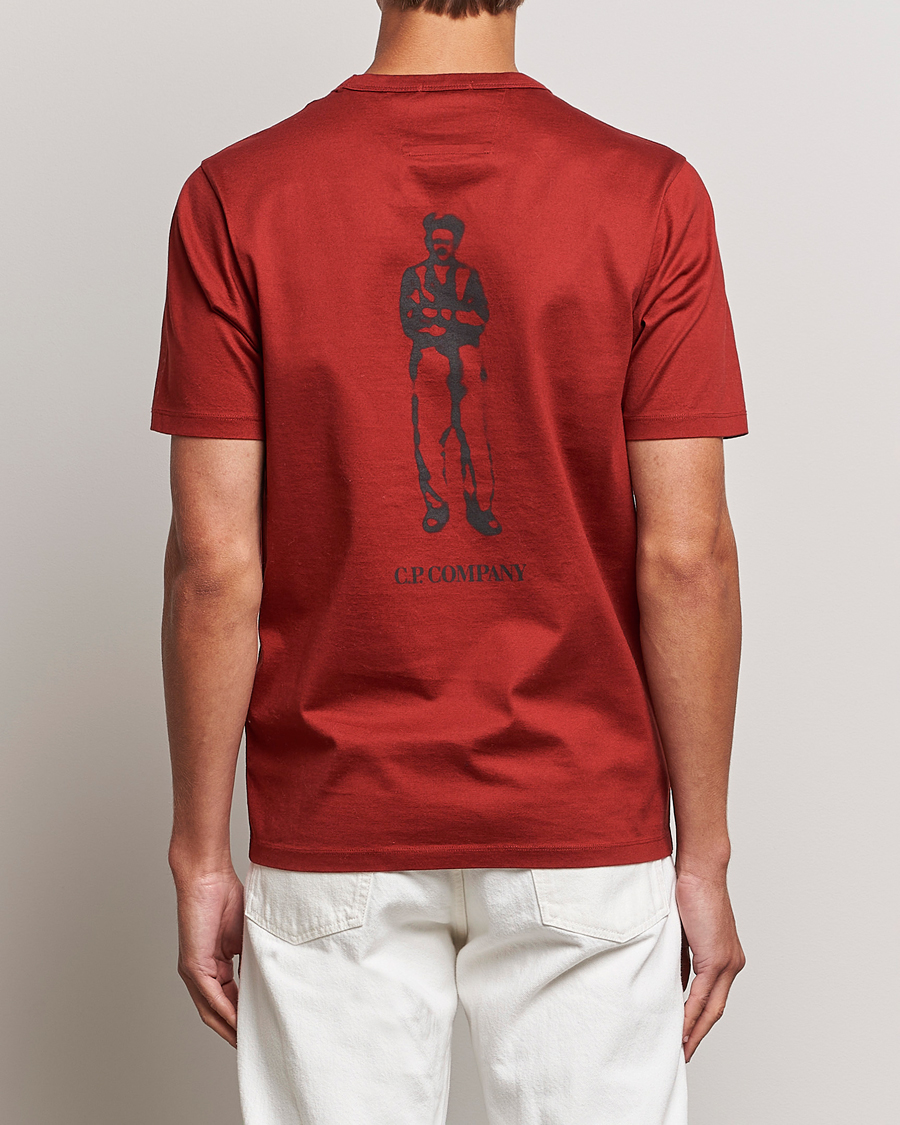 Herre | T-Shirts | C.P. Company | Mercerized Jersey Logo T-Shirt Wine