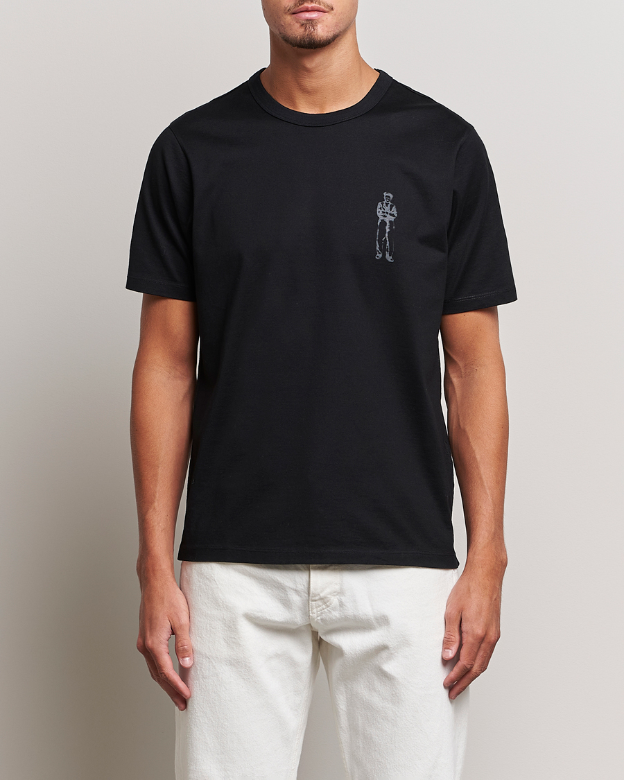 Herre | T-Shirts | C.P. Company | Mercerized Jersey Logo T-Shirt Black