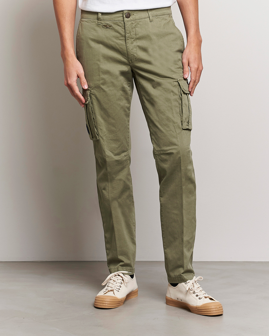 Herre | Bukser | Aeronautica Militare | Cotton Cargo Pants Green