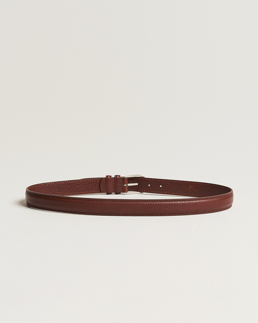 Herre | Bælter | Anderson's | Grained Leather Belt 3 cm Brown