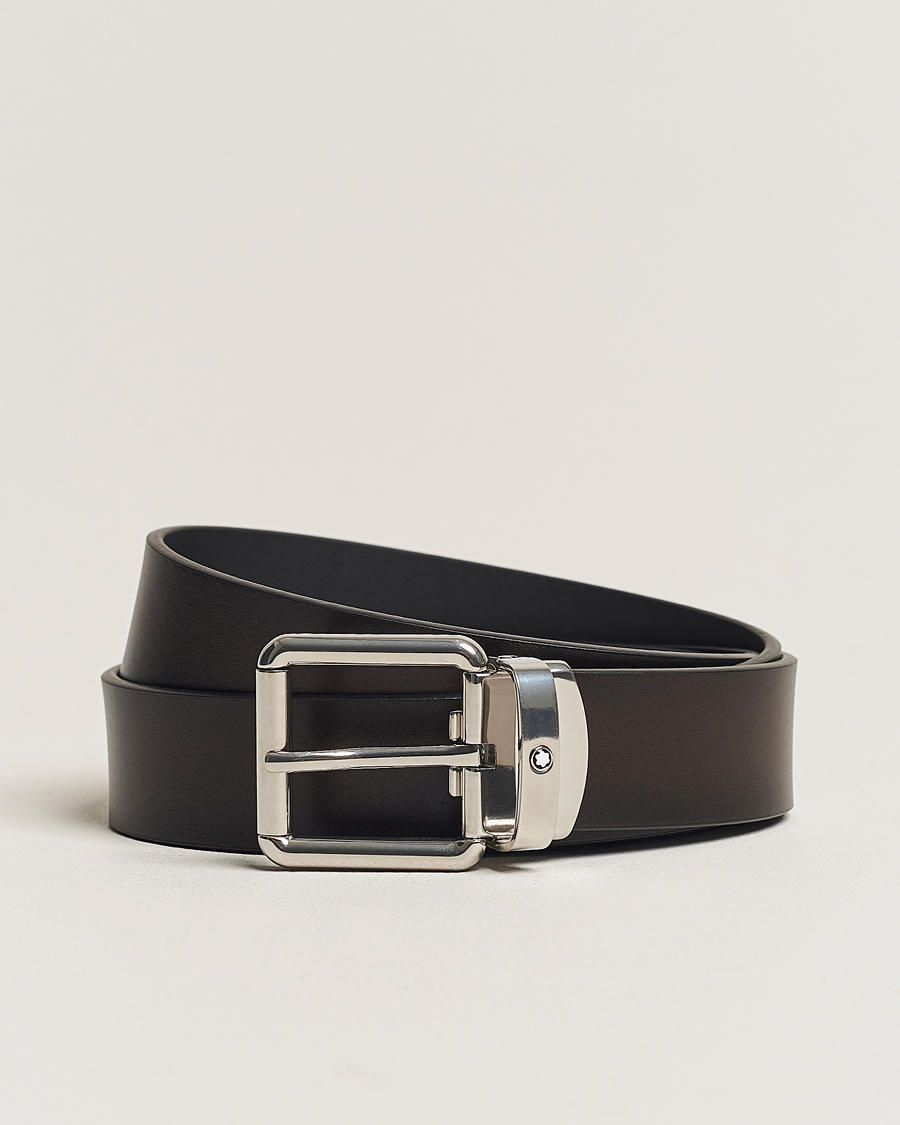 Herre | Montblanc 30mm Leather Belt Brown | Montblanc | 30mm Leather Belt Brown