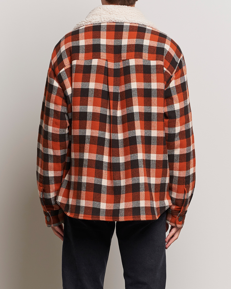 Herre | Jakker | Dsquared2 | Flannel Check Wool Jacket Rust/Blue
