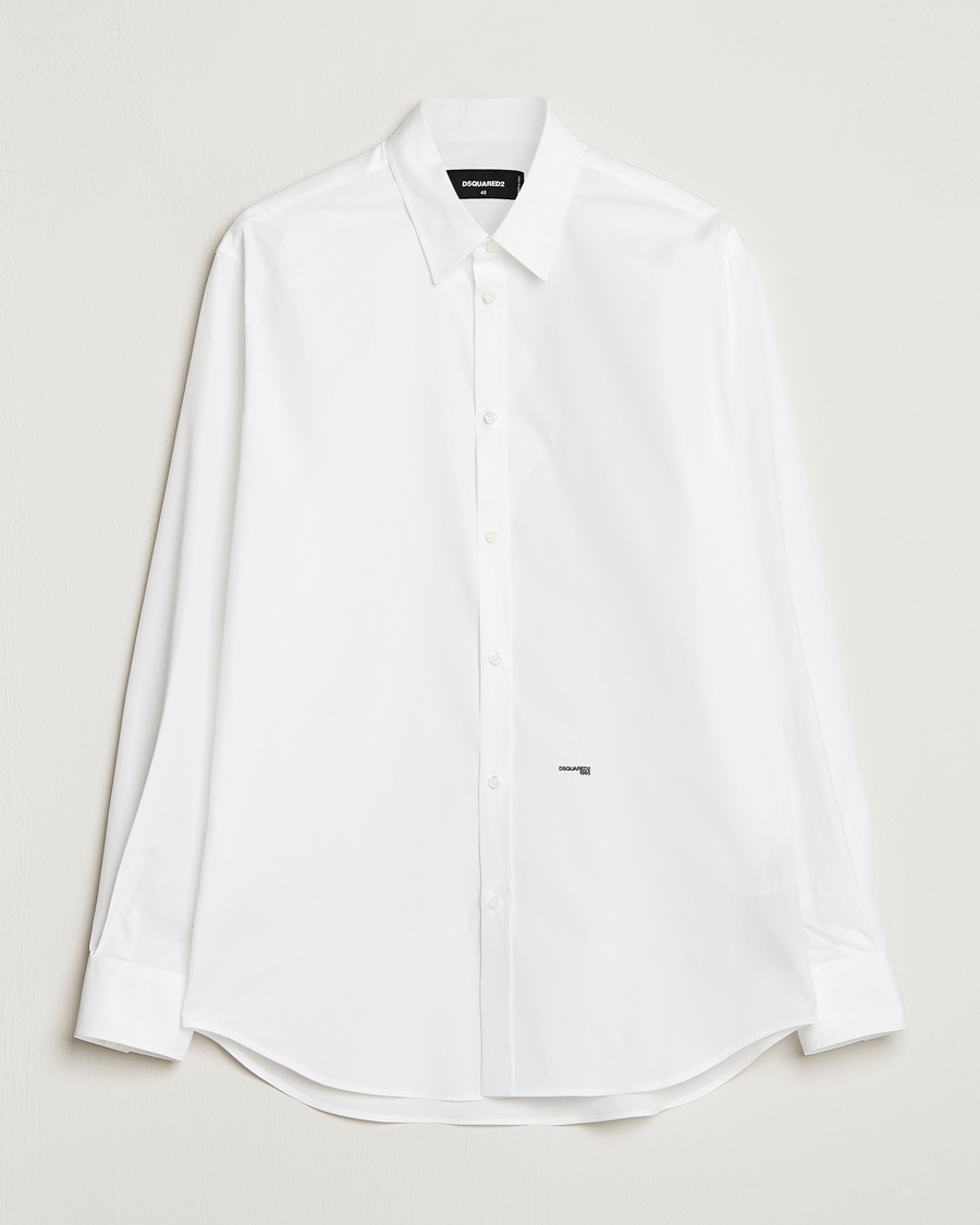 Herre | Skjorter | Dsquared2 | Relaxed Dan Poplin Shirt White