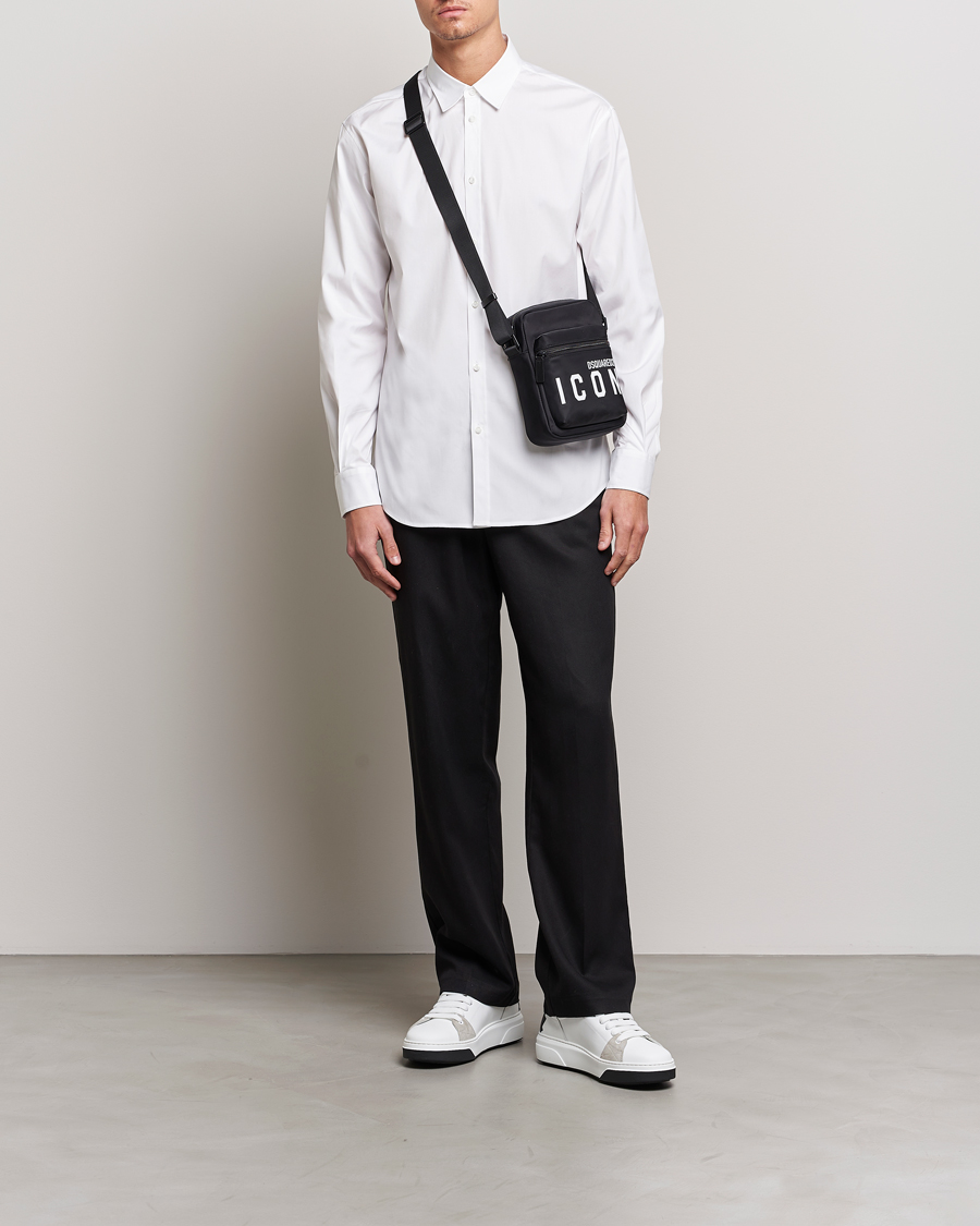 Herre | Skjorter | Dsquared2 | Relaxed Dan Poplin Shirt White