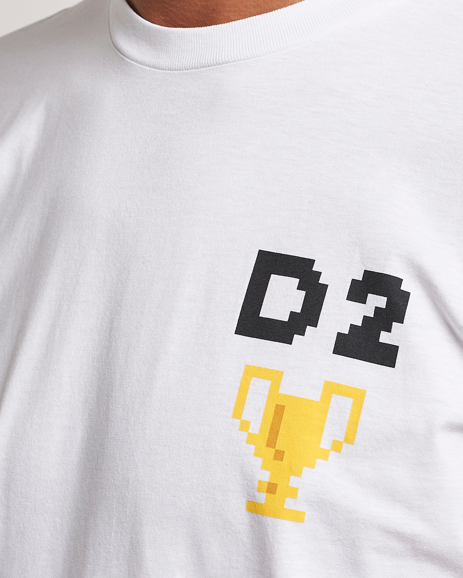 Herre | T-Shirts | Dsquared2 | Cool Fit Trophy Tee White