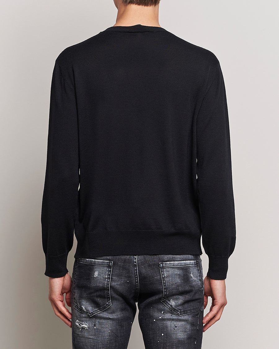 Herre | Trøjer | Dsquared2 | D2 Leaf Knitted Sweatshirt Black