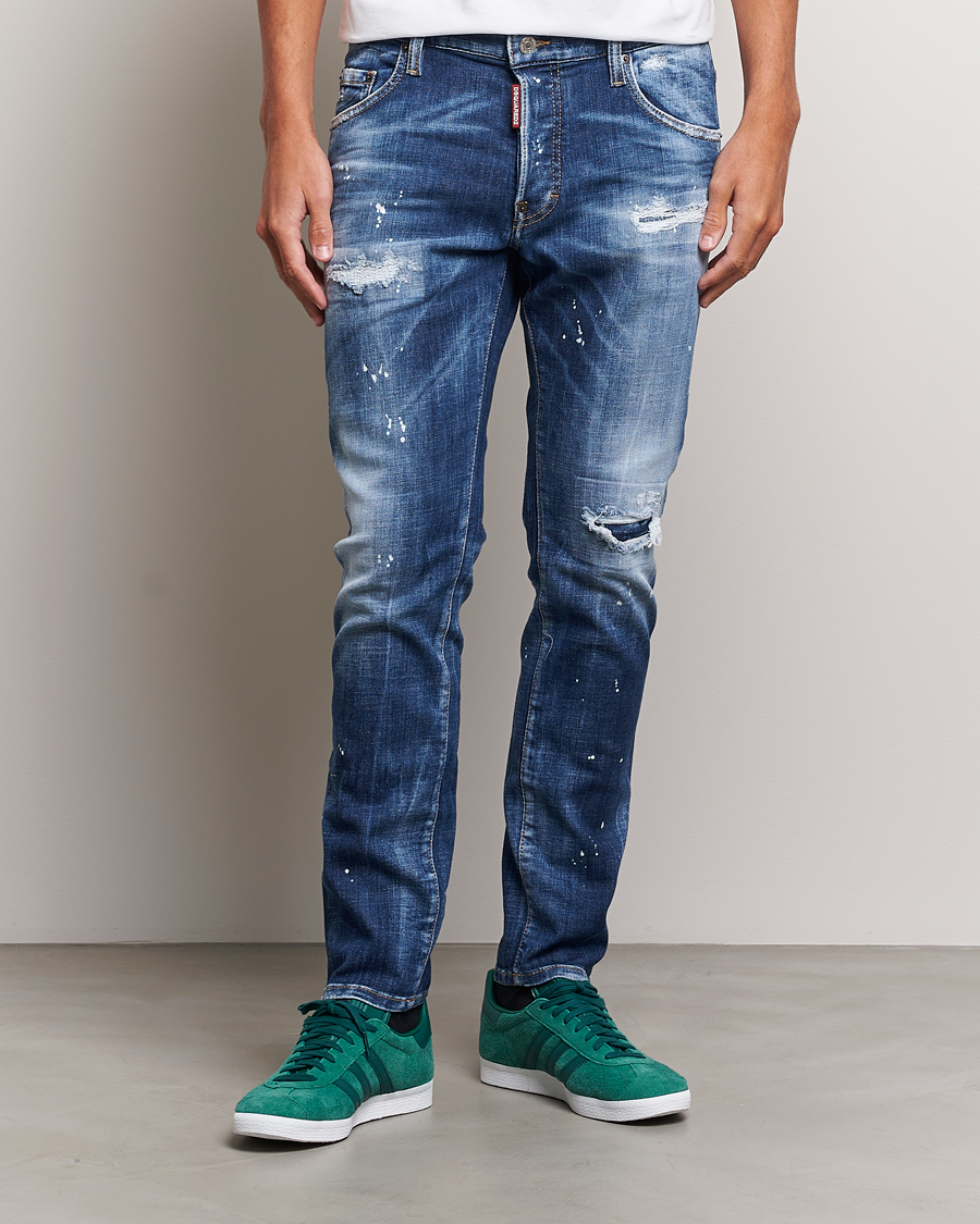 Herre | Slim fit | Dsquared2 | Skater Jeans Light Blue Wash