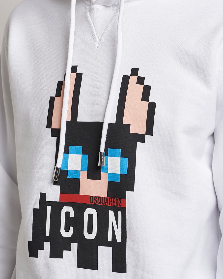 Herre | Trøjer | Dsquared2 | Cool Fit Ciro Hoodie White