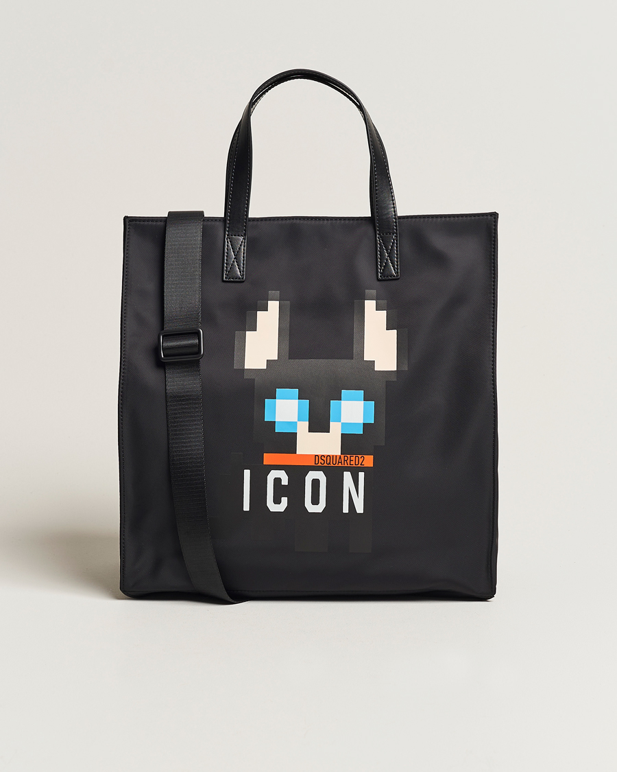 Herre | Dsquared2 Icon Mascotte Tote Bag Black | Dsquared2 | Icon Mascotte Tote Bag Black