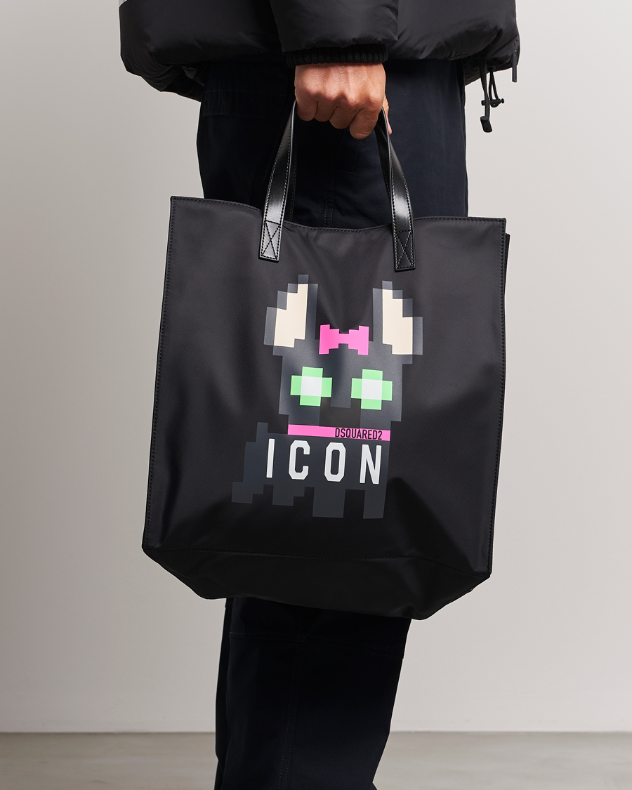 Herre | Dsquared2 Icon Mascotte Tote Bag Black | Dsquared2 | Icon Mascotte Tote Bag Black