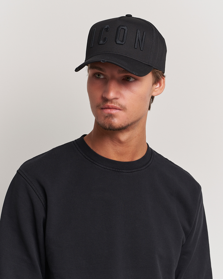 Herre | Dsquared2 Icon Baseball Cap Black/Black | Dsquared2 | Icon Baseball Cap Black/Black