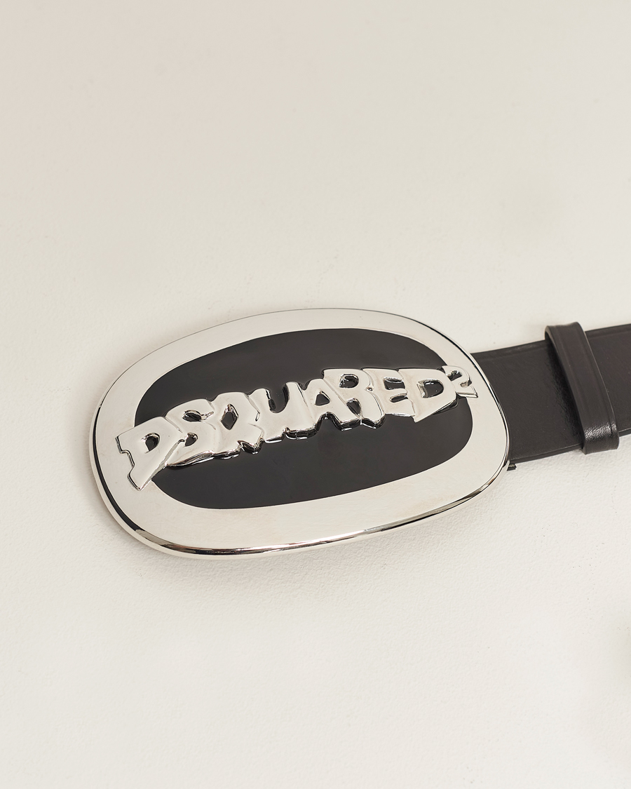 Herre | Dsquared2 Vintage Plaque Belt Black | Dsquared2 | Vintage Plaque Belt Black
