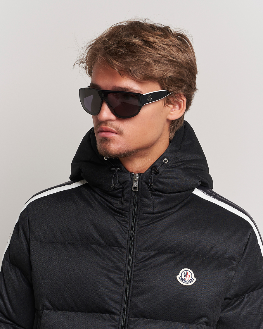 Herre |  | Moncler Lunettes | Tronn Sunglasses Shiny Black/Smoke