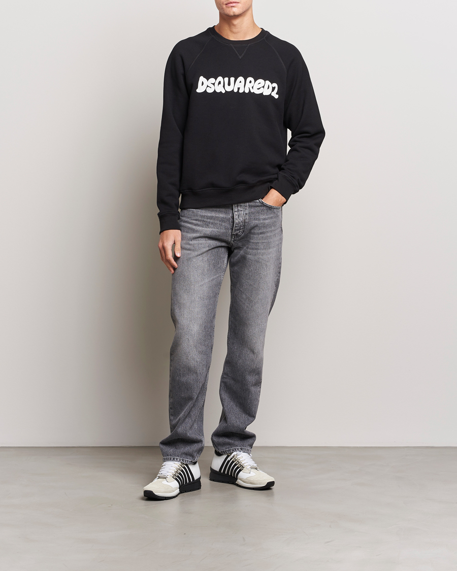Herre | Trøjer | Dsquared2 | Cool Fit Crew Neck Sweatshirt Black